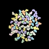 Pastel Colour Heart Acrylic Beads