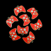 Game Machine Controller Enamel Charm - Red