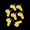 Juice Glass Enamel Charm