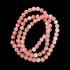 Double Shade Peach Round Glass Beads