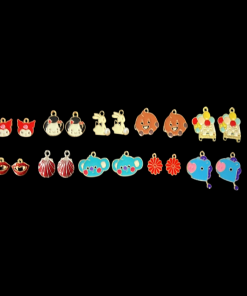 Mixed Design Enamel Earring