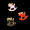 Mixed Colour Rocking Horse Enamel Charm