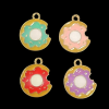 Mixed Colour Donut Enamel Charm