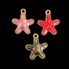 Mixed Colour Starfish Enamel Charm