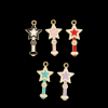 Mixed Colour Magic Star Wand Enamel Charm