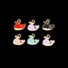 Mixed Colour Whale Enamel Charm
