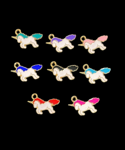 Mixed Colour Unicorn Enamel Charm