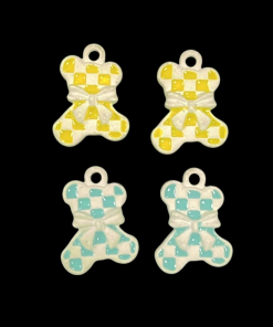 Teddy Bear Enamel Charm