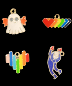 Mixed Design Enamel Charm
