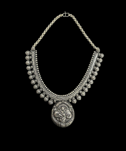 German Silver Lord Krishna Pendant Necklace