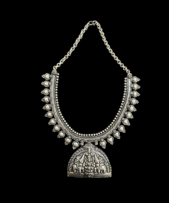 German Silver Goddess Lakshmi Pendant Necklace