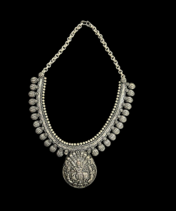 German Silver Lord Krishna Pendant Necklace