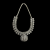 German Silver God Vishnu Goddess Lakshmi And Bhudevi Pendant Necklace