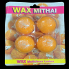 Wax Candles In Traditional Indian Ladoo Sweet Box