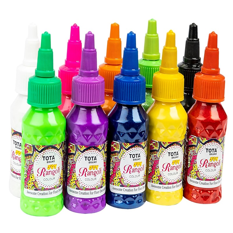 Rangoli Colour Powder Ten Pieces