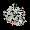 Mixed Design And Size Pearl Finish Acrylic Beads - Pastel Colour
