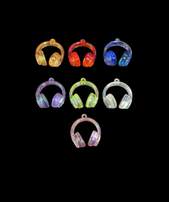 Mixed Colour Headphones Charm