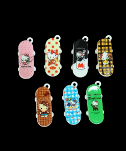Mixed Colour Hello Kitty Skateboard Charm
