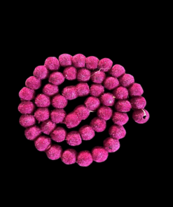 Velvet Beads 8 mm - Dark Pink