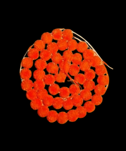 Velvet  Beads 8 mm - Orange