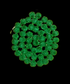 Velvet  Beads 8 mm - Green