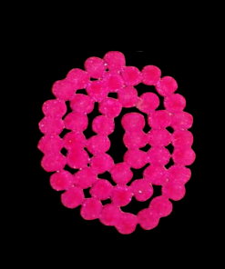 Velvet Beads 8mm - Rani Pink