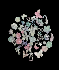Ocean Theme Faux Pearl finish Acrylic Beads - Pastel Colour