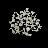 Ocean Theme Faux Pearl finish Acrylic Beads - White Colour