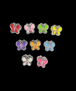 Mixed Colour Acrylic Beads - Butterfly