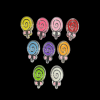 Mixed Colour Acrylic Beads - Candy Lollipop