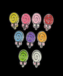 Mixed Colour Acrylic Beads - Candy Lollipop