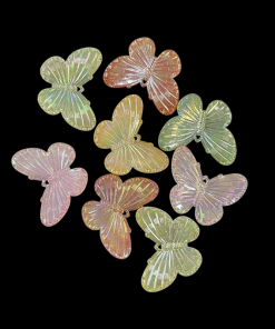 Mixed Colour Big Butterfly Acrylic Bead