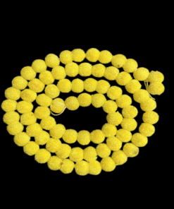 Velvet Beads 6 mm - Yellow