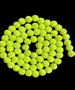 Velvet Beads 6 mm - Parrot Green