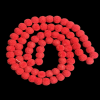 Velvet Beads 6 mm - Red