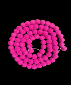 Velvet Beads 6 mm - Rani Pink