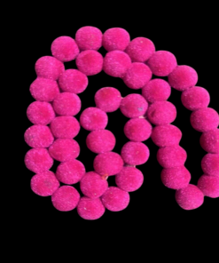 Velvet Beads 10 mm - Rani Pink