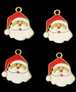 Santa Claus Enamel Charm