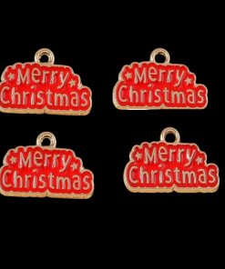 Merry Christmas Enamel Charm