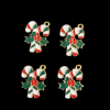 Candy Cane Enamel Charm