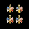Christmas Rainbow Snowflake Enamel Charm