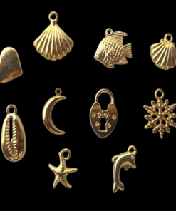 Gold Plated Sea Theme Charm
