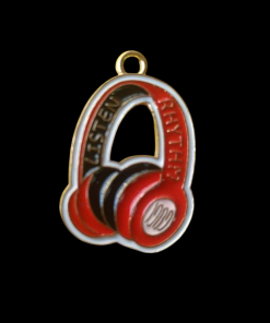 Travel Vacation Holiday Charm - Vintage Headphone