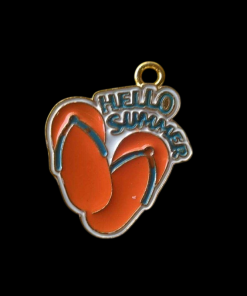 Travel Vacation Holiday Charm - Hello Summer Slippers