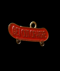 Travel Vacation Holiday Charm - Skateboard Get Out Of Here