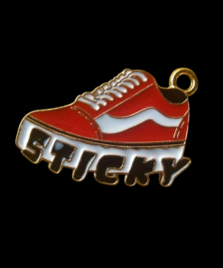 Travel Vacation Holiday Charm - Red and White Shoe