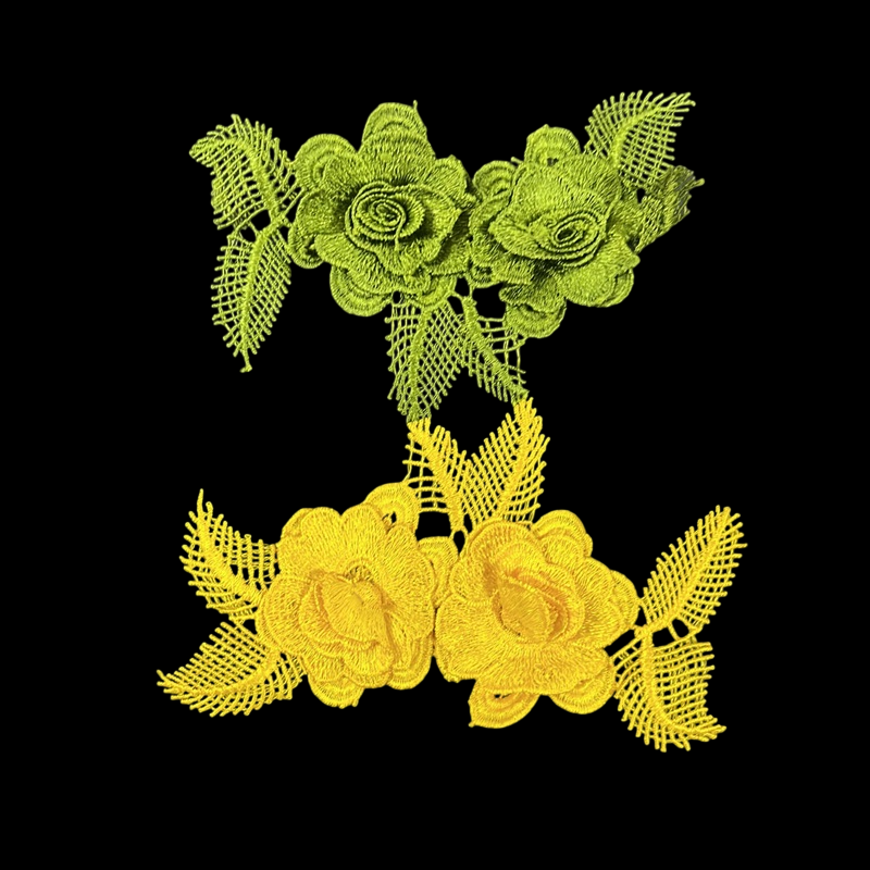 Floral Embroidered Applique