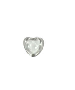 Alternative view of Heart Transparent Flat Back Glass Cabochons 18 mm