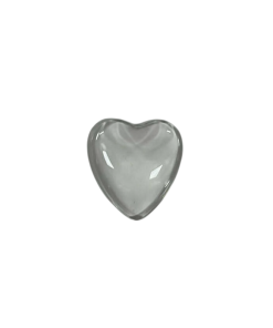 Alternative view of Heart Transparent Flat Back Glass Cabochons 20 mm