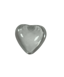 Alternative view of Heart Transparent Flat Back Glass Cabochons 25 mm